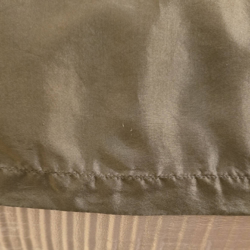 Pier 26 Silk Elegant Pencil Skirt in Olive Size M Washable - Picture 11 of 11